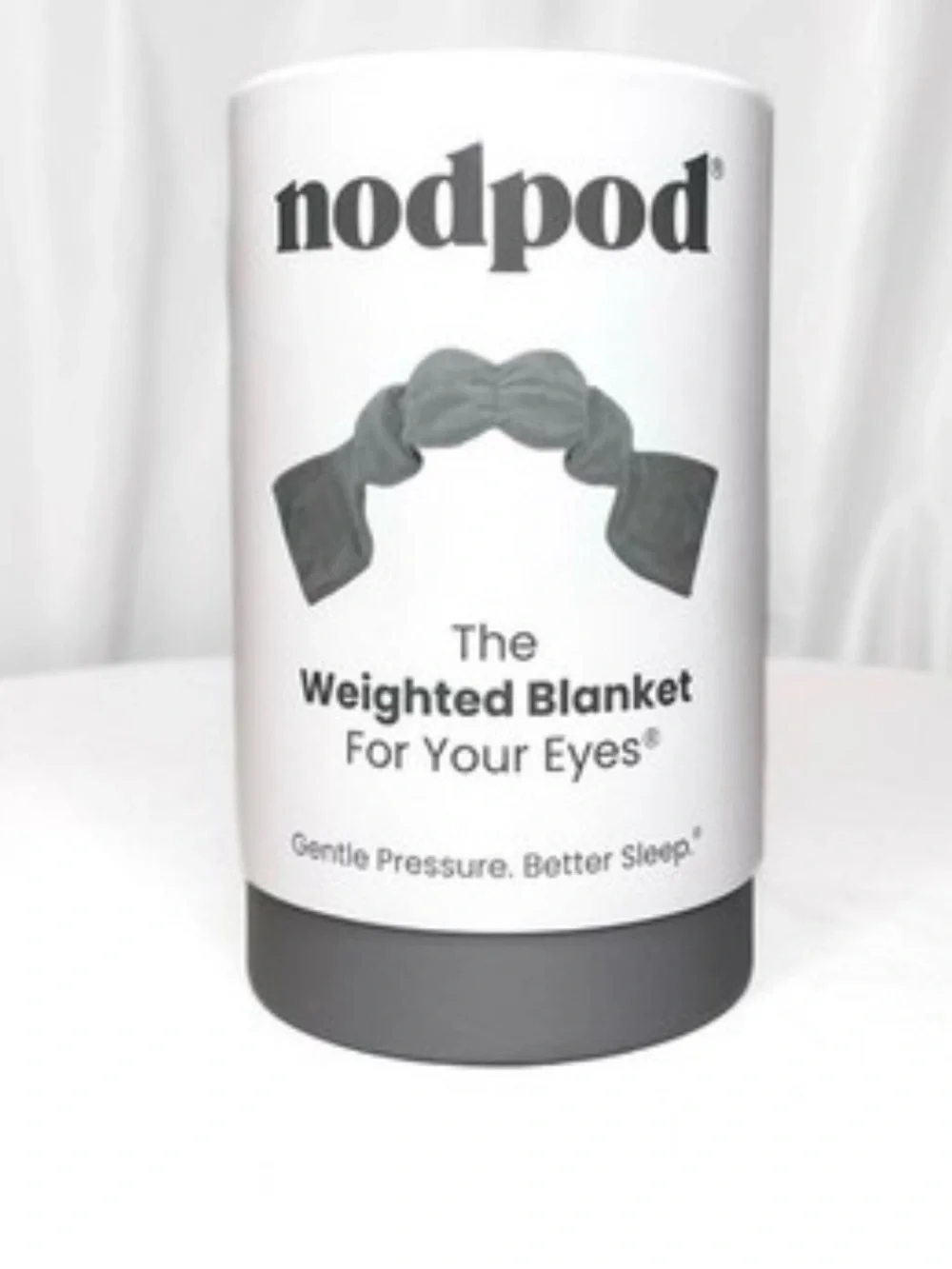 Nodpod Weighted Blanket For Your Eyes • Sleep Mask In Elephant Grey • NEW
